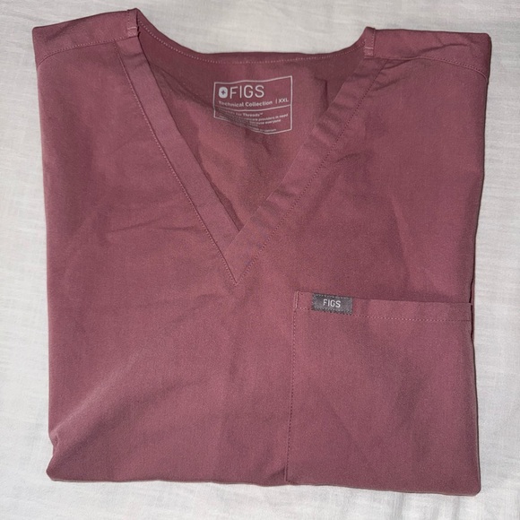 FIGS *LIMITED EDITION* Mineral Mauve Catarina Scrub Top XXL - Picture 7 of 7